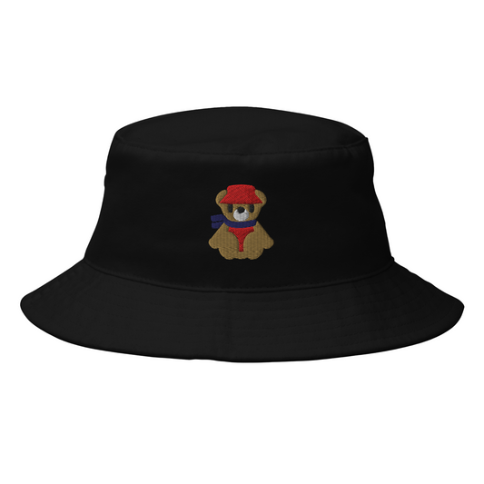 Teddy Bear Bucket Hat: Red Version
