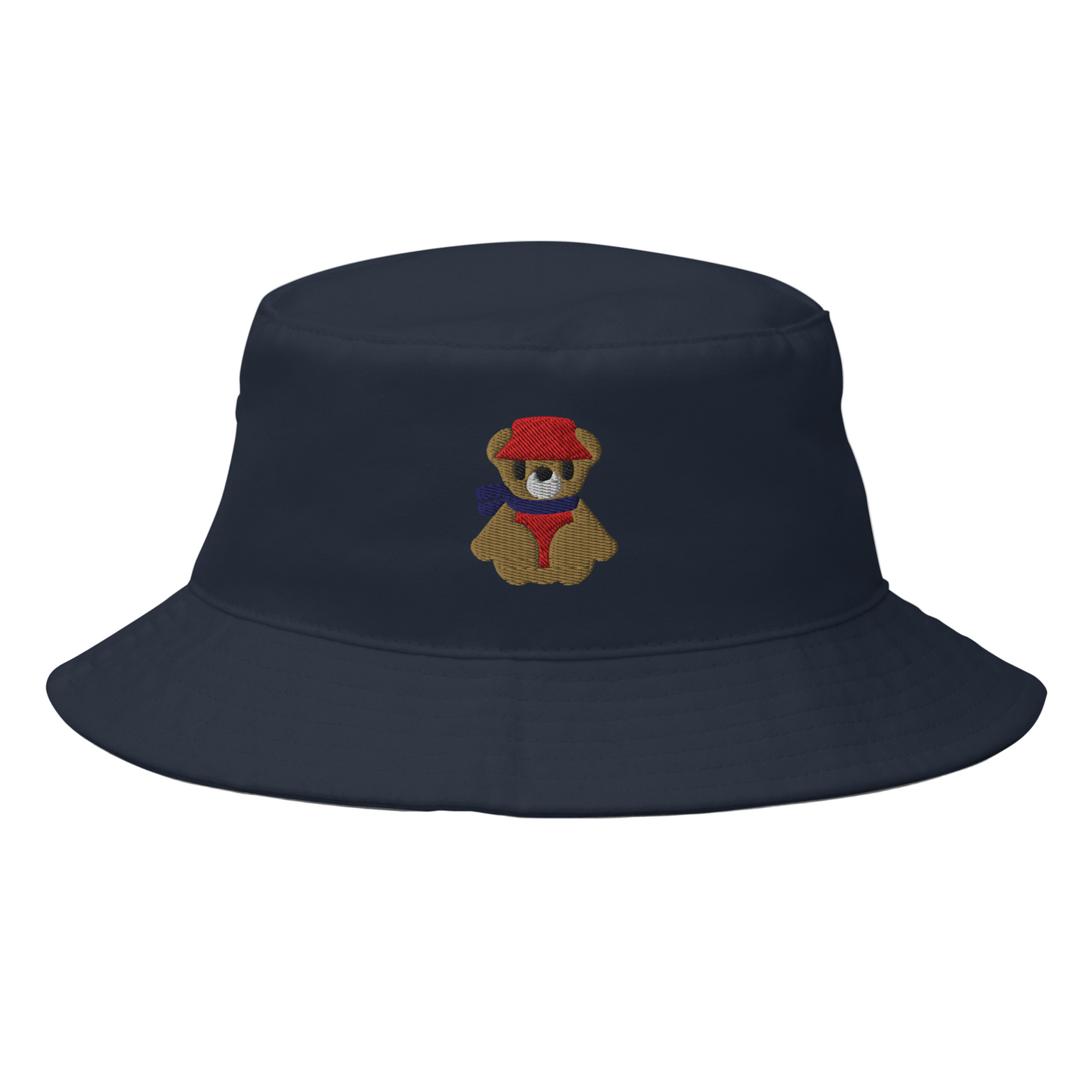 Teddy Bear Bucket Hat: Red Version