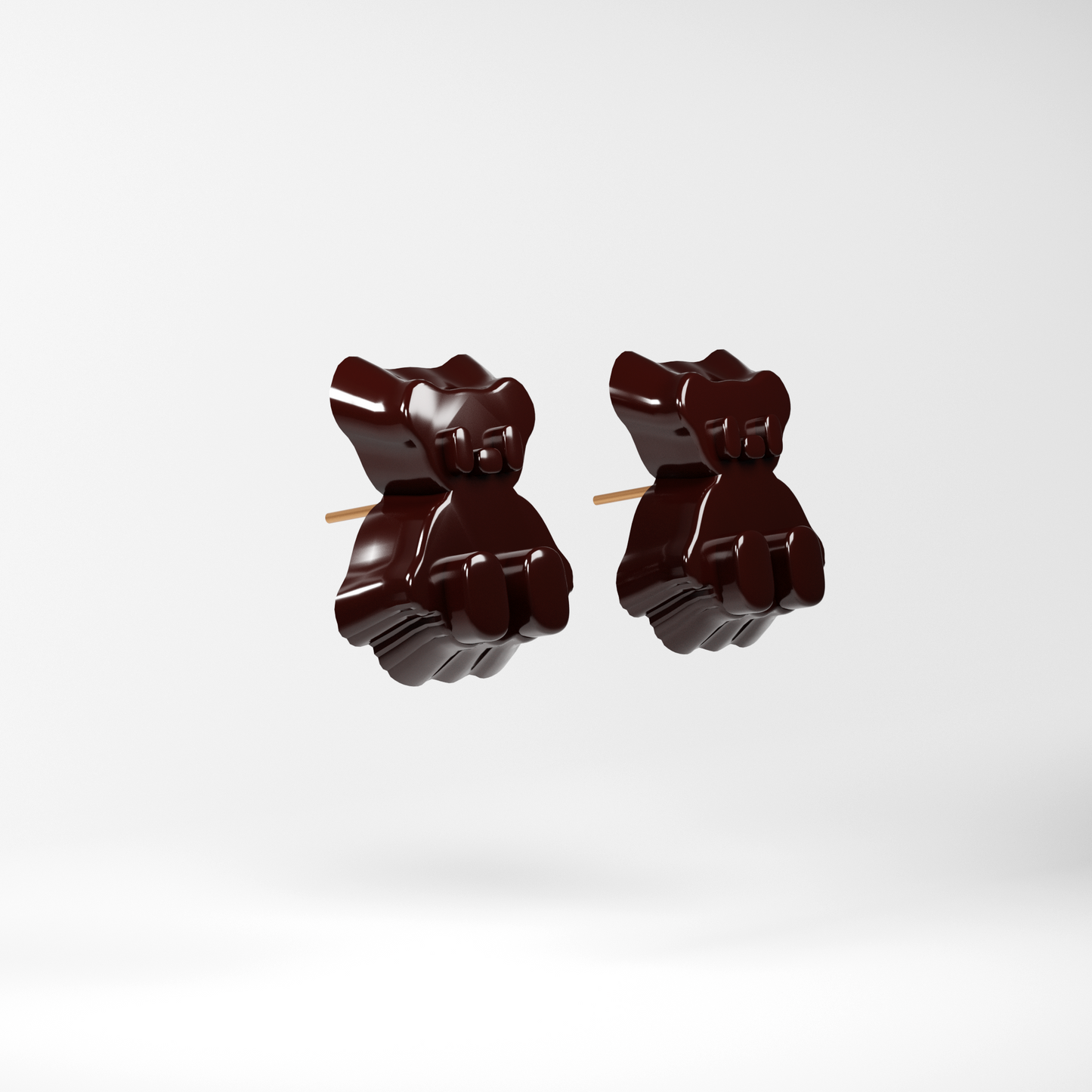 Teddy Bear Stud Earrings