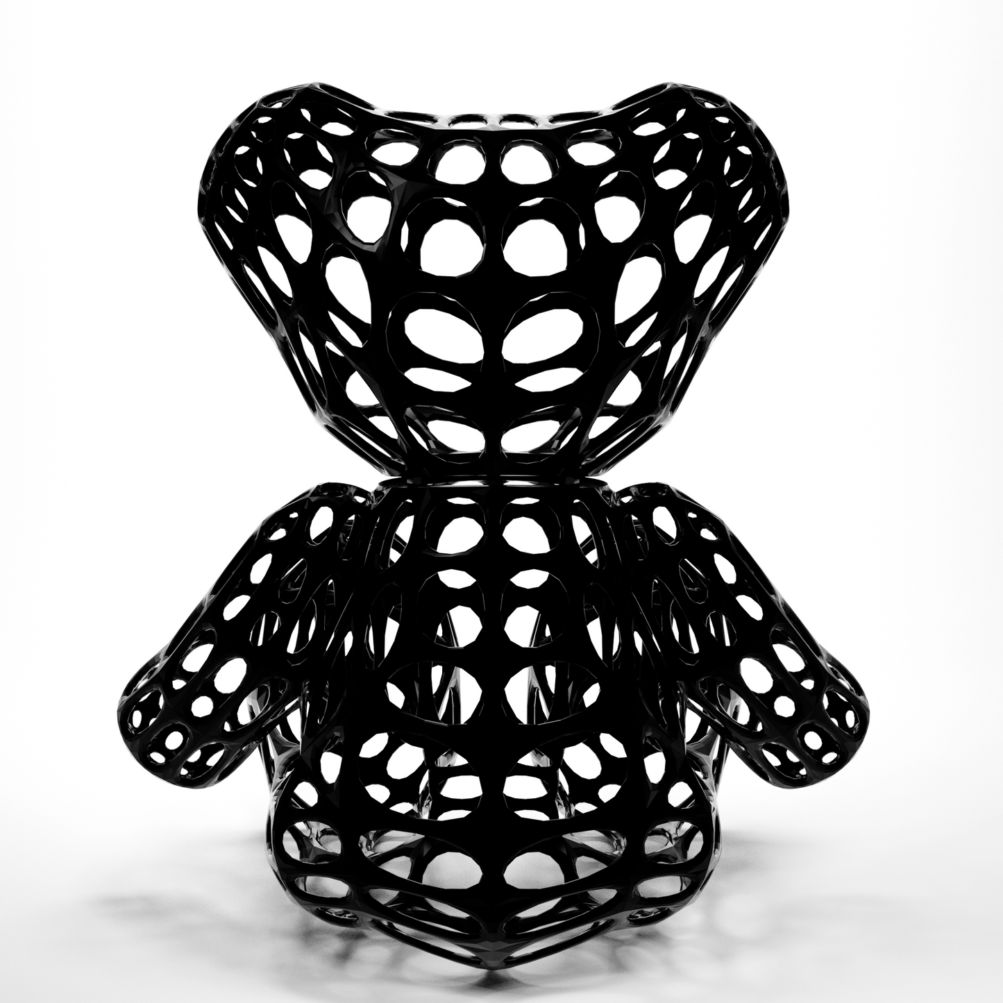 Limited Edition Wireframe Bear Sculpture
